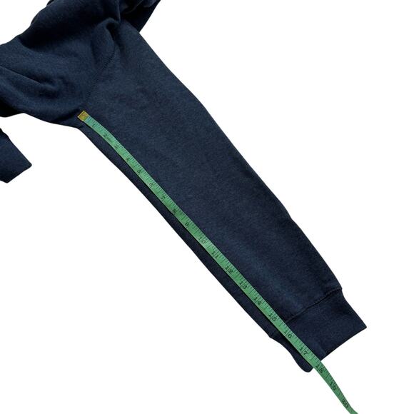 UC DAVIS Shawl Collar Womens Lightweight Sweatshirt Size Large Blue White - Picture 10 of 10